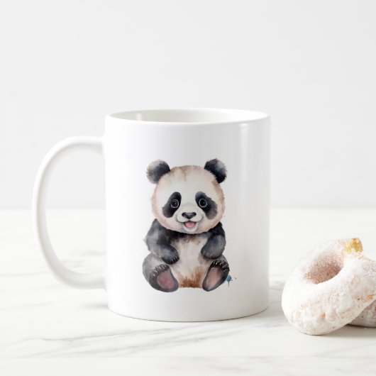Mug Couleur d'eau pour bébé panda (Avec donut)