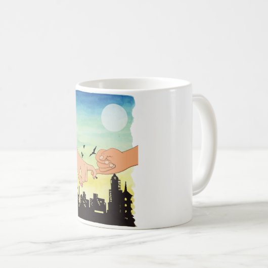 Mug Couleur d'eau promet vue panoramique, pinky pr (Devant droit)