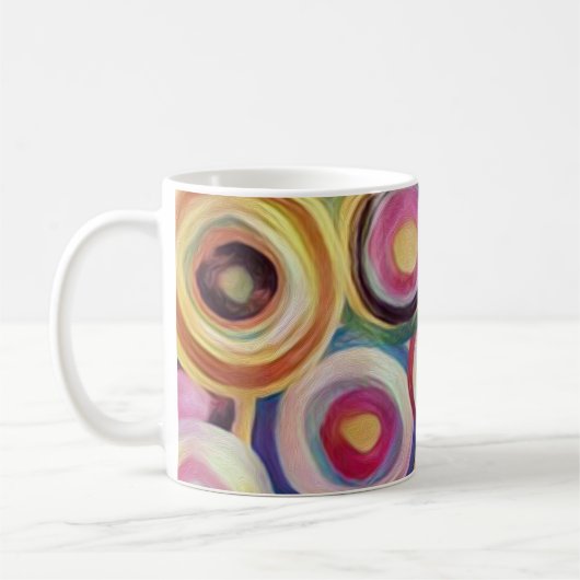 Mug Couleur dégradée, texture rugueuse arrière - plan. (Gauche)