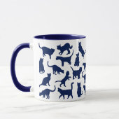 Mug Couleur des chats bleu (Gauche)