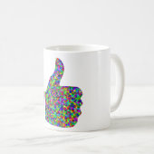 Mug Couleur Des Pouces De Prises Personnalisées (Devant droit)