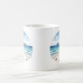 Mug Couleur d'été Fox sur la plage (Centre)