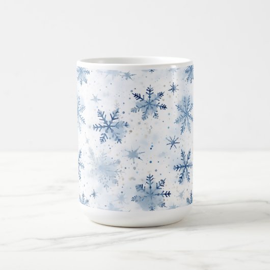 Mug Couleur d'hiver du flocon de neige (Centre)