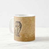 Mug Couleur du symbole de hibou (Devant gauche)