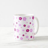 Mug Couleur fleurie rose pâle Motif (Devant droit)
