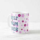 Mug Couleur fleurie rose pâle Motif (Devant gauche)