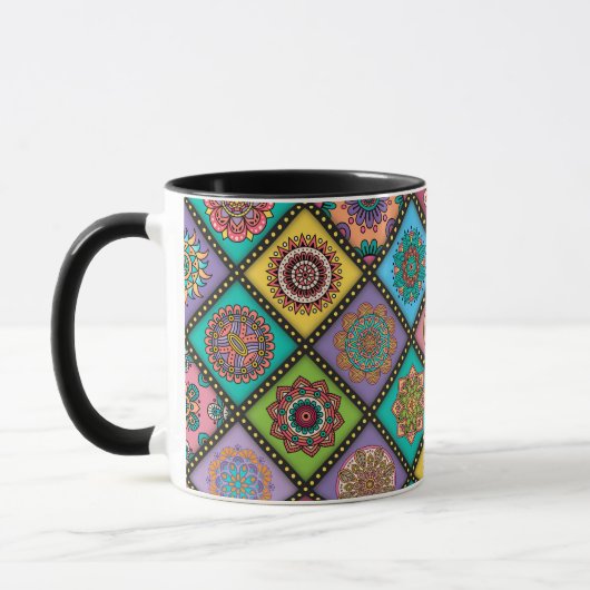 Mug Couleur folle de Mandala (Gauche)