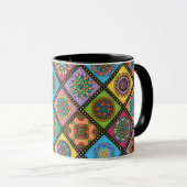 Mug Couleur folle de Mandala (Devant droit)