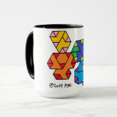 Mug Couleur Geek de boue de vertex 3e degré (Devant gauche)