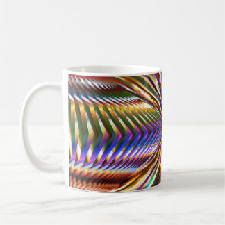 Mug Couleur illusion arc-en-ciel bleu vert or