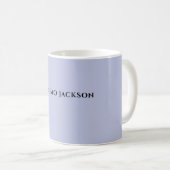 Mug Couleur lilas professionnelle design moderne minim (Devant droit)