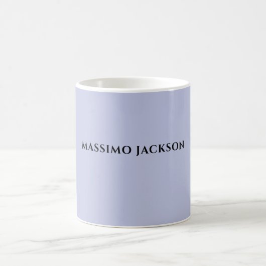 Mug Couleur lilas professionnelle design moderne minim (Centre)