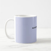 Mug Couleur lilas professionnelle design moderne minim (Gauche)