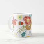 Mug Couleur mignon motif Floral Arrière - plan léger<br><div class="desc">Joli motif fleuri coloré sur arrière - plan clair.</div>