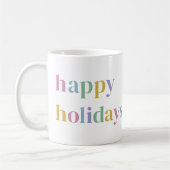 Mug Couleur mignonne Joyeux Joyeux Vacances Photo tend (Gauche)