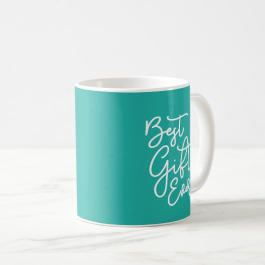 Mug Couleur modifiable Funny Script moderne Meilleur C (Devant droit)