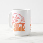 Mug Couleur moi heureux (Devant gauche)