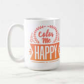 Mug Couleur moi heureux (Gauche)