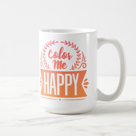 Mug Couleur moi heureux (Droite)