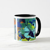Mug Couleur Mosaïque de papillon mignonne (Devant droit)