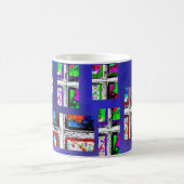 Mug Couleur multi de collage croisé chrétien par (Centre)