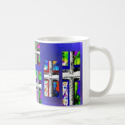 Mug Couleur multi de collage croisé chrétien par (Droite)