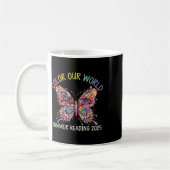 Mug Couleur Notre Monde Été Lecture Programme 2025 Beu (Gauche)