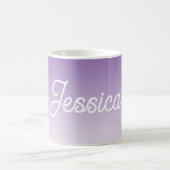 Mug Couleur ombrée violette (modifiable) et votre text (Centre)