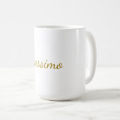 Mug Couleur Or Calligraphie Élégant Simple Nom (Devant droit)