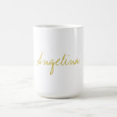Mug Couleur Or Élégant Design tendance Script unique (Centre)