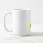 Mug Couleur or Monogramme Initial Lettre Simple (Gauche)