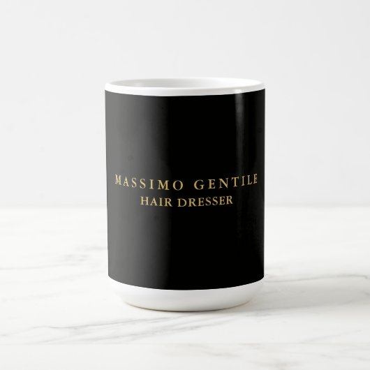 Mug Couleur Or Noir Professionnel Tendance (Centre)