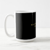 Mug Couleur Or Noir Professionnel Tendance (Gauche)