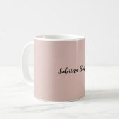Mug Couleur or simple Rose unique et élégante (Devant gauche)