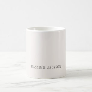 Mug Couleur pastel personnalisée nom minimaliste perso