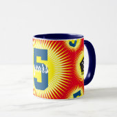 Mug Couleur personnalisée Café anniversaire UNIVERSAL (Devant droit)