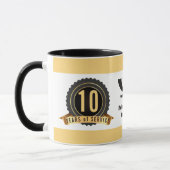 Mug Couleur personnalisée Café anniversaire UNIVERSAL  (Gauche)