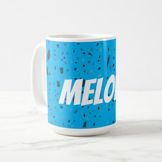 Mug Couleur personnalisée Confetti (Devant gauche)