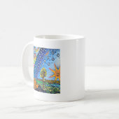 Mug COULEUR plate de carré de conception de la terre (Devant gauche)