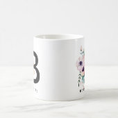 Mug Couleur pour aquarelle de Boho de monogramme de (Centre)