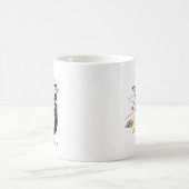 Mug Couleur pour aquarelle de Boho de monogramme de (Centre)