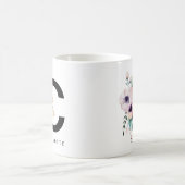 Mug Couleur pour aquarelle de Boho de monogramme de (Centre)