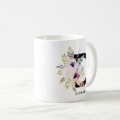 Mug Couleur pour aquarelle de Boho de monogramme de (Devant droit)