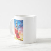 Mug Couleur pour aquarelle de DANSEUR de FLAMENCO (Devant gauche)
