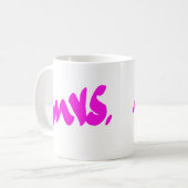 Mug Couleur Rose Blanc Coloré Mme Cadeaux Pour Elle (Devant gauche)