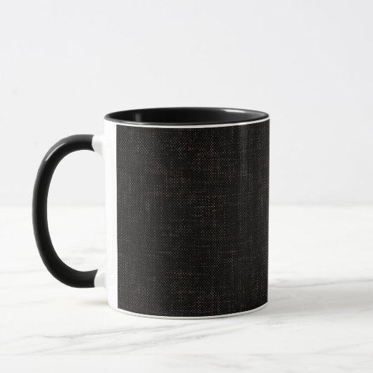 Mug Couleur solide à texture noire (Gauche)
