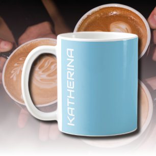 Mug Couleur solide bleu ciel néon Classic Personnali