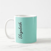 Mug Couleur solide bleu oeuf de Robin (Gauche)