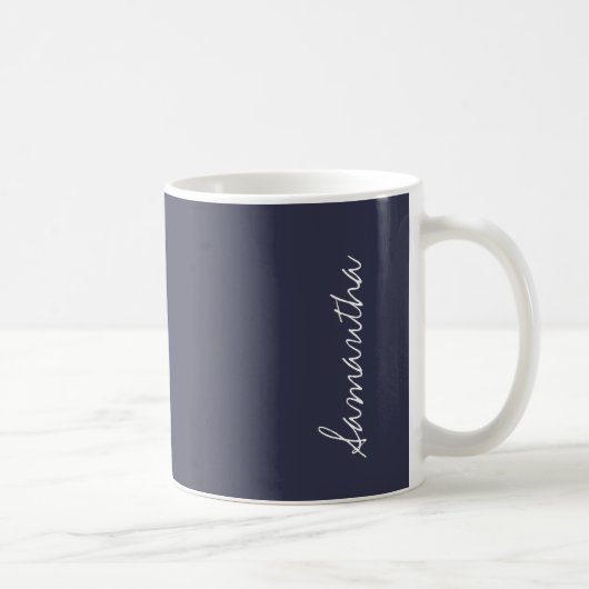 Mug Couleur solide bleu profond réfléchissant (Droite)
