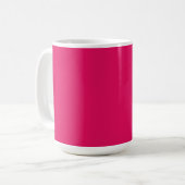 Mug Couleur solide framboise | Classic Personnalisé (Devant gauche)